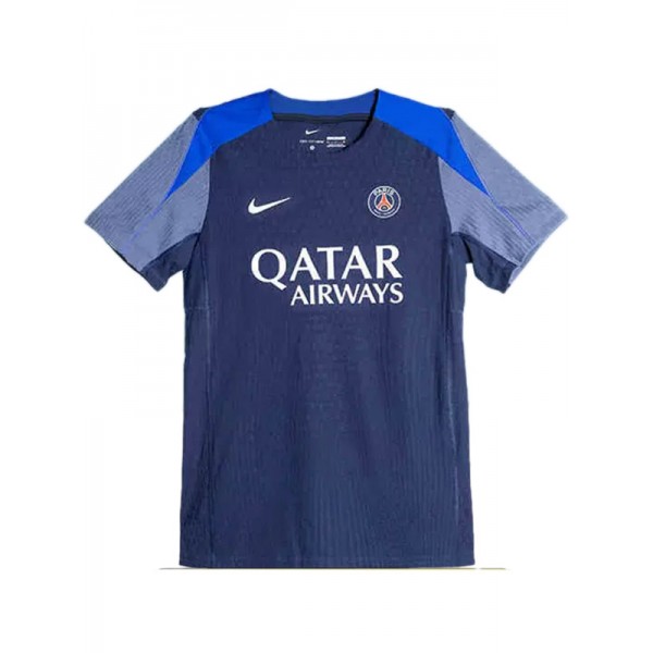 Paris saint-germain maillot d'entraînement d'avant-match pour adulte édition spéciale uniforme de football bleu pour homme tenue de sport haut 2025-2026